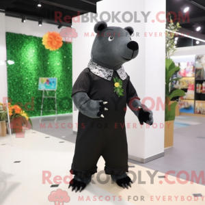 Máscara de Tapir Negra com...