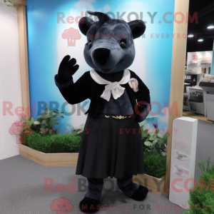 Máscara de Tapir Negra com...