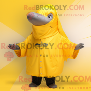 Gull pukkelhval maskot...
