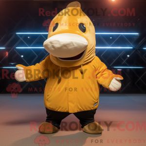 Gull pukkelhval maskot...