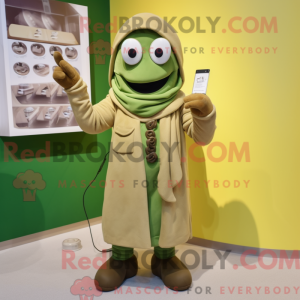 Olive Phone maskot kostume...
