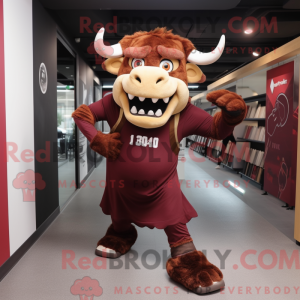 Maroon Minotaur maskot...