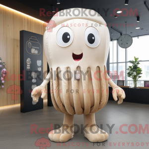 Beige vandmænd maskot...
