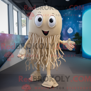 Beige vandmænd maskot...