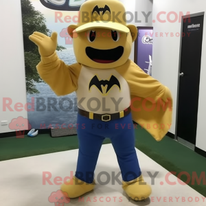 Gold Bat-maskot drakt...