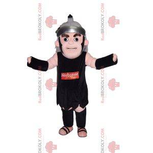 Römisches Kriegermaskottchen mit seinem Helm