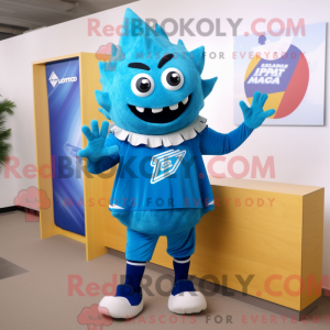 Blå Nachos maskot kostume...