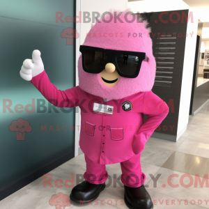 Rosa anheng maskot kostyme...