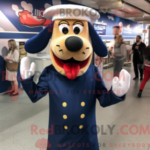 Navy Hot Dogs mascot...