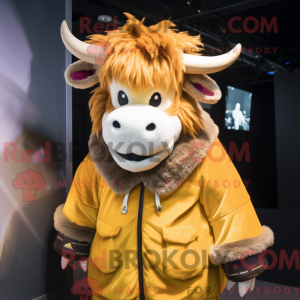 Gull Zebu-maskotdraktfigur...