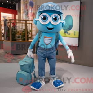 Costume de mascotte de Cyan...