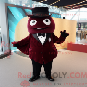 Fantasia de mascote de atum marrom com smoking e porta-moedas - Mascotes de atum - REBROKO_308515 - RedBrokoly.com