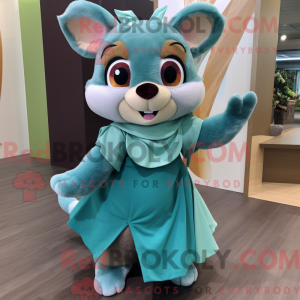 Teal Dormouse mascot...