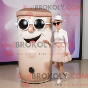 Beige Soda Can mascot...