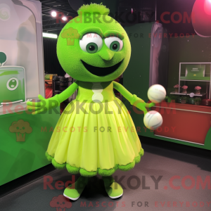 Lime Green Meatballs mascot...