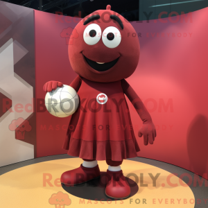 Maroon Handball Ball mascot...