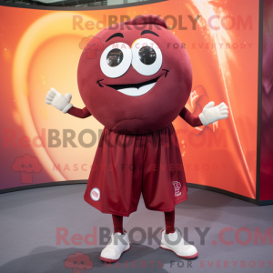 Maroon Handball Ball mascot...