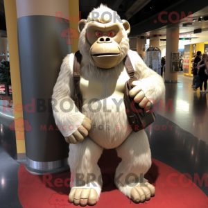 Beige Gorilla maskot...