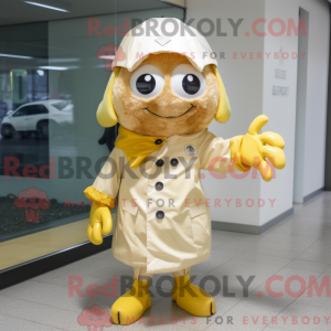 Cream Crab maskot drakt...