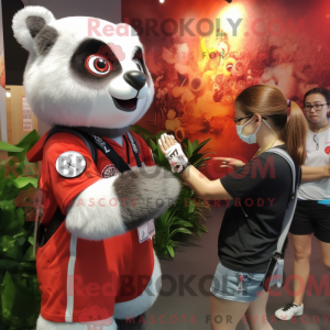 Figura de máscara de panda...