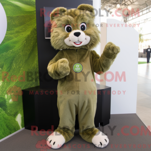 Olive Lynx maskodraktfigur...