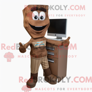 Brun Computer maskot...