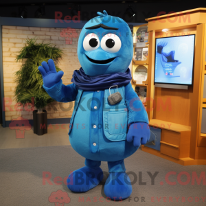 Blue Phone maskot kostume...