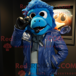 Blue Phone maskot kostume...
