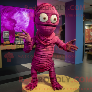 Magenta Mummy maskotka...