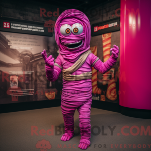 Magenta Mummy Maskot...
