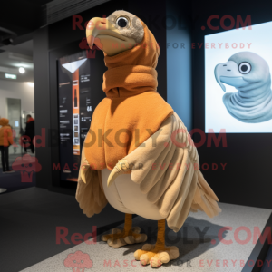 Tan Dodo Bird maskot...