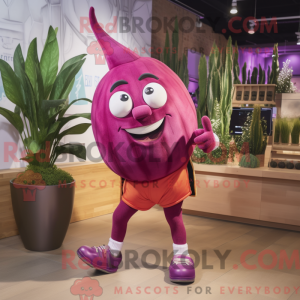 Magenta Onion Maskottchen...