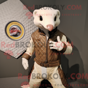 Cream Pangolin mascot...
