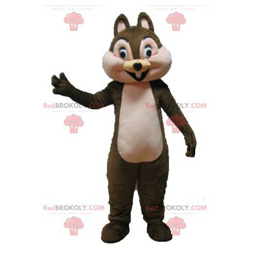Tic of Tac beroemde cartoon bruine eekhoorn mascotte -