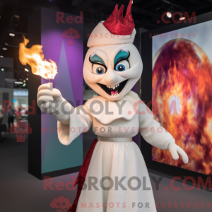 White Fire Eater maskot...