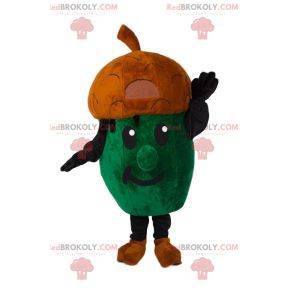 Mascote de bolota verde