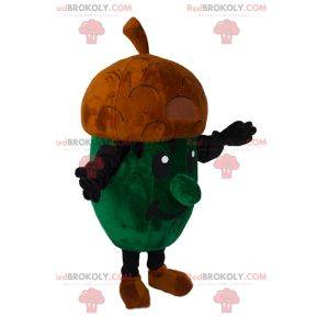 Little green acorn mascot