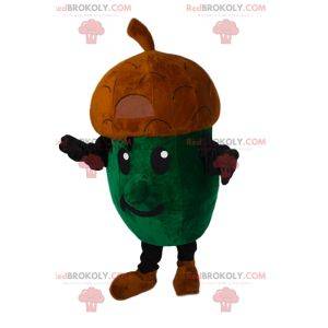 Mascotte de petit gland vert