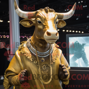 Gull Zebu maskot drakt...