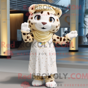 Creme Leopard maskot...