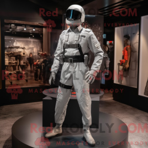 Sølv Gi Joe maskot kostume...
