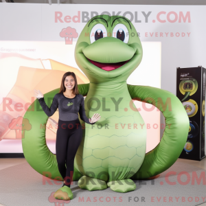 Oliven Anaconda maskot...