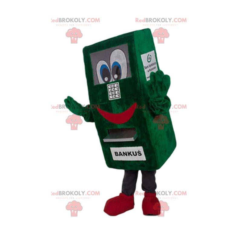 Bank teller mascot