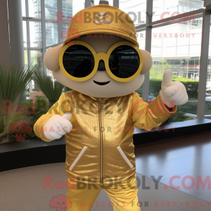 Costume mascotte de Gold...