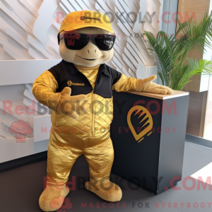 Gold Pangolin mascot...