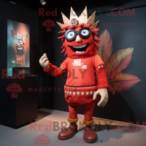 Red King maskot kostume...