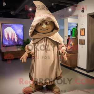 Tan Witch maskot kostume...