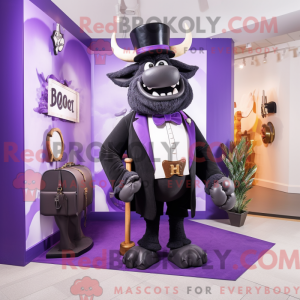 Purple Buffalo mascot...