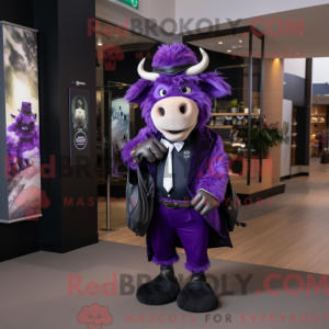 Purple Buffalo mascot...