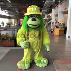 Lime groene orang-oetan...